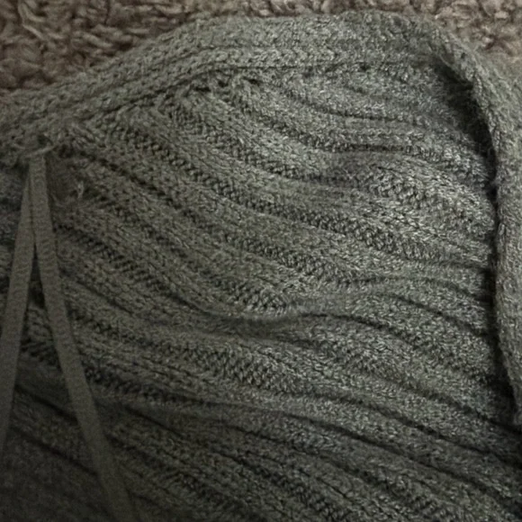 ZARA Sage Green Ribbed Knit Bolero / Arm Warmers - Picture 6 of 6